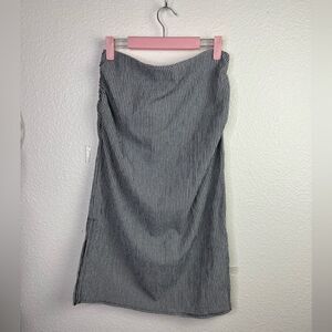 Halogen checkered ruched pencil skirt size Medium M